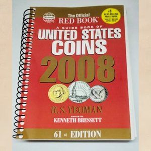 Coffee Table Decor Official Red Book 2008 A Guide Book of United States Coins